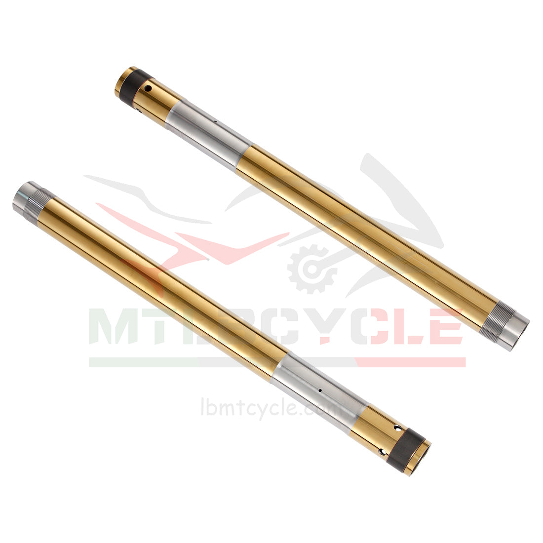 MTLB Motorcycle Gold Front Fork Inner Tubes For Suzuki RGV250 VJ22 41x522mm OEM 51110-22D00