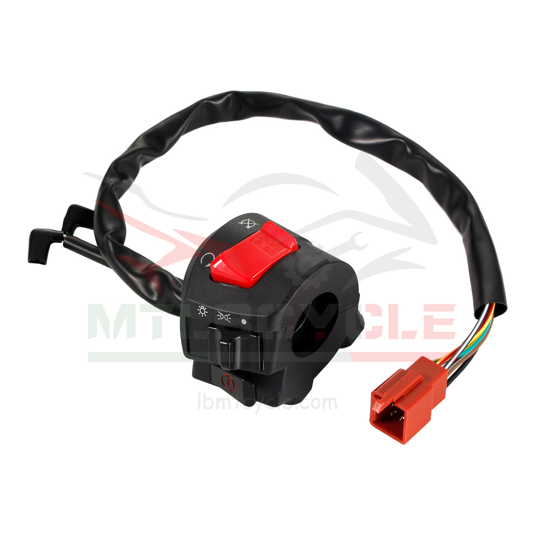 MTLB RHD Motorcycle Flame Rollout Switch Cable Stop Control For HONDA CB400SF NC31 1992 1993 1994 OEM 35130-MY9-691